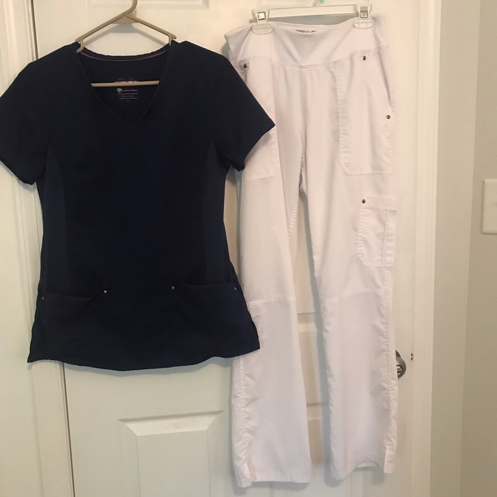 Scrub set. Purple Label Healing Hands size S.